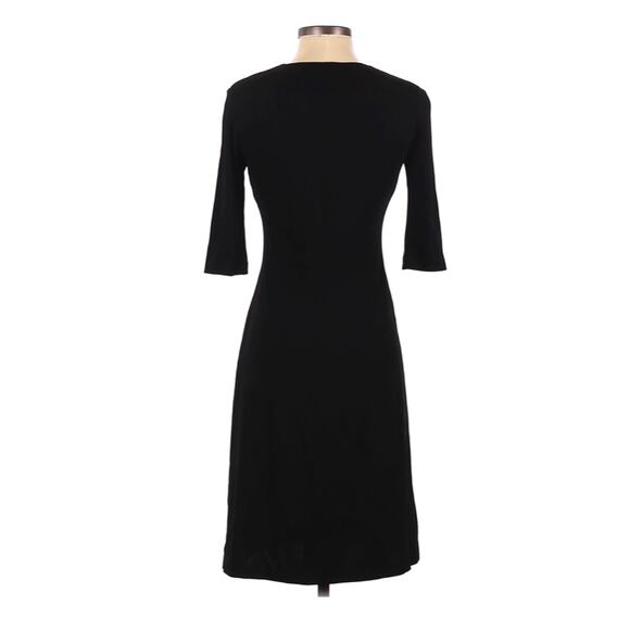ANDREA POLIZZI for Rex Lester Black Fitted Shift Pullover Dress Size 4 Stretch - Picture 2 of 8